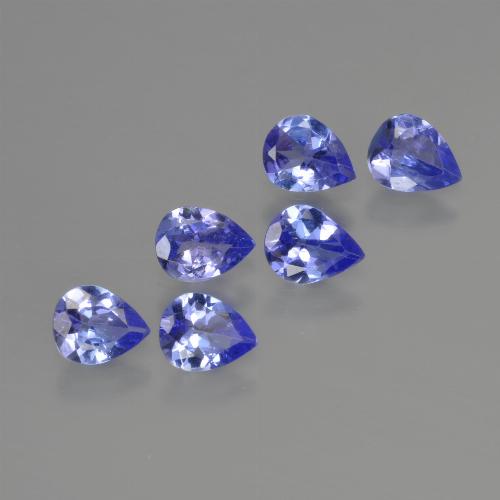 1.48캐럿 천연 미디엄 네이비 블루 탄자나이트 보석, 배 모양, 4.9×3.8 mm, VS