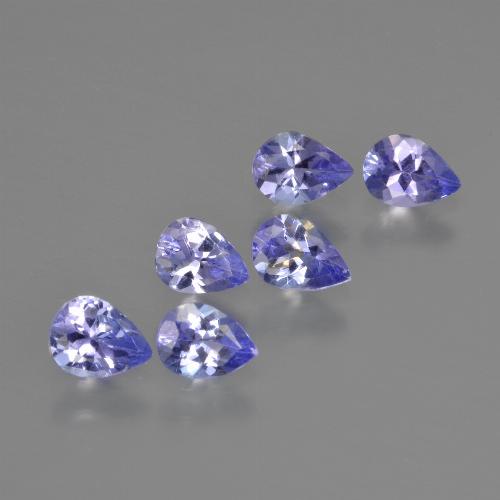 1.72캐럿 천연 강렬한 바이올렛 블루 탄자나이트 보석, 배 모양, 5.2×3.7 mm, VS