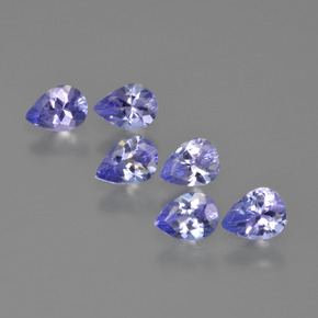1.72캐럿 천연 강렬한 바이올렛 블루 탄자나이트 보석, 배 모양, 5.2×3.7 mm, VS