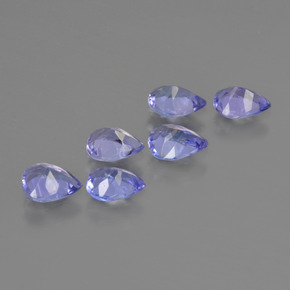 1.72캐럿 천연 강렬한 바이올렛 블루 탄자나이트 보석, 배 모양, 5.2×3.7 mm, VS