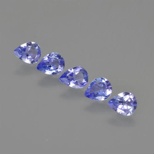 1.43캐럿 천연 인텐스 블루 탄자나이트 보석, 배 모양, 5.1×3.9 mm, VS