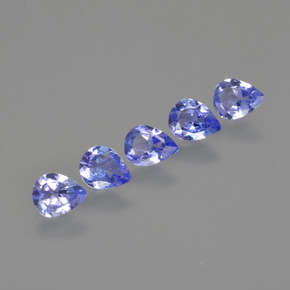 1.43캐럿 천연 인텐스 블루 탄자나이트 보석, 배 모양, 5.1×3.9 mm, VS