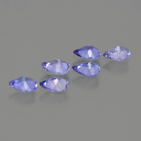 1.64캐럿 천연 딥 블루 탄자나이트 보석, 배 모양, 5.1×3.8 mm, VS