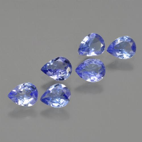 1.62캐럿 천연 강렬한 바이올렛 블루 탄자나이트 보석, 배 모양, 5.2×4 mm, VS