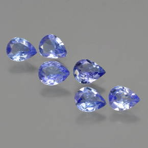 1.62캐럿 천연 강렬한 바이올렛 블루 탄자나이트 보석, 배 모양, 5.2×4 mm, VS