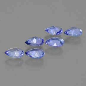 1.62캐럿 천연 강렬한 바이올렛 블루 탄자나이트 보석, 배 모양, 5.2×4 mm, VS