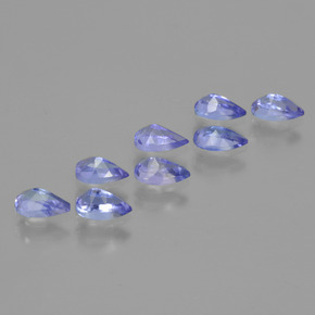 1.97캐럿 천연 강렬한 바이올렛 블루 탄자나이트 보석, 배 모양, 5.1×3.2 mm, VVS-VS