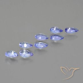 1.55캐럿 천연 강렬한 바이올렛 블루 탄자나이트 보석, 배 모양, VS