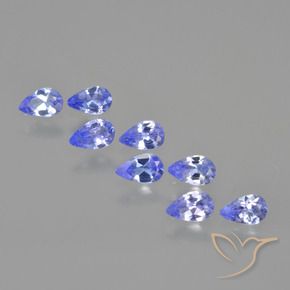 1.44캐럿 천연 바이올렛 블루 탄자나이트 보석, 배 모양, VS