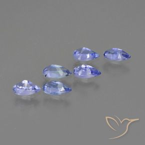 1.24캐럿 천연 진한 파랑 탄자나이트 보석, 배 모양, VS