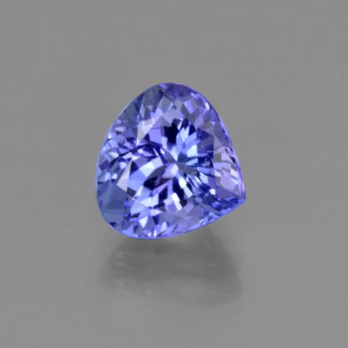 2.28캐럿 천연 강렬한 바이올렛 블루 탄자나이트, 배 모양, 8.4×8 mm, VVS
