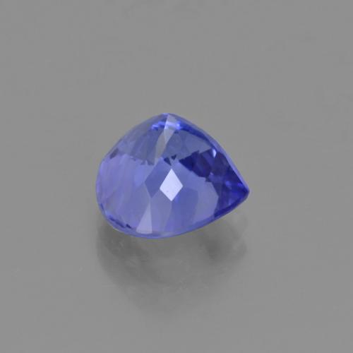 2.28캐럿 천연 강렬한 바이올렛 블루 탄자나이트, 배 모양, 8.4×8 mm, VVS