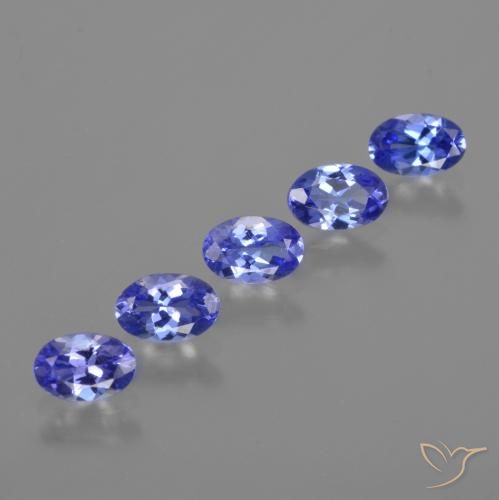 2.37캐럿 천연 일렉트릭 블루 탄자나이트 보석, 타원형 컷, 6×3.9 mm, VVS-VS
