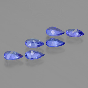 2.26캐럿 천연 강렬한 바이올렛 블루 탄자나이트 보석, 배 모양, 6.1×4 mm, VS