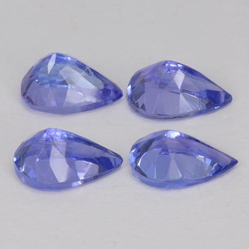 1.76캐럿 천연 인텐스 블루 탄자나이트 보석, 배 모양, 5.9×4 mm, VS