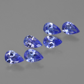 2.27캐럿 천연 강렬한 바이올렛 블루 탄자나이트 보석, 배 모양, 6.1×4 mm, VS