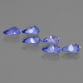 2.27캐럿 천연 강렬한 바이올렛 블루 탄자나이트 보석, 배 모양, 6.1×4 mm, VS