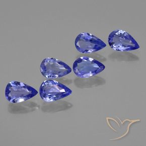 2.29캐럿 천연 바이올렛 블루 탄자나이트 보석, 배 모양, 6.1×4 mm, VS