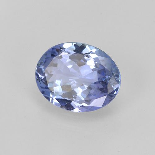 1.71캐럿 천연 파스텔 블루 탄자나이트, 타원형 컷, 8.9×7 mm, VS