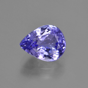 2.35캐럿 천연 바이올렛 탄자나이트, 배 모양, 9.2×7.3 mm, VS-SI