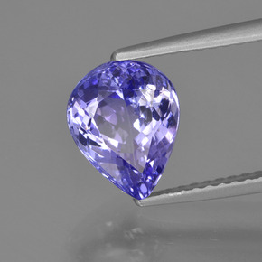2.35캐럿 천연 바이올렛 탄자나이트, 배 모양, 9.2×7.3 mm, VS-SI