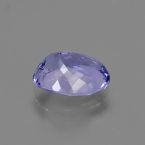2.43캐럿 천연 강렬한 바이올렛 블루 탄자나이트, 타원형 컷, 9.5×7.3 mm, VS
