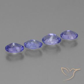 1.80캐럿 천연 바이올렛 블루 탄자나이트 보석, 타원형, VS