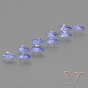 2.00캐럿 천연 강렬한 바이올렛 블루 탄자나이트 보석, 배 모양, VS