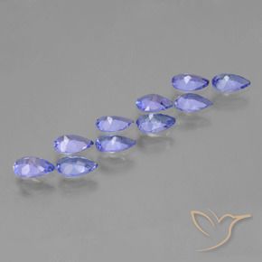 3.65캐럿 천연 강렬한 바이올렛 블루 탄자나이트 보석, 배 모양, VS