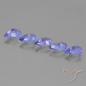 2.11캐럿 천연 일렉트릭 블루 탄자나이트 보석, 배 모양, 6×4 mm, VS
