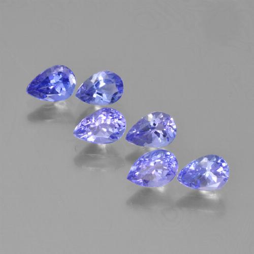 2.46캐럿 천연 일렉트릭 블루 탄자나이트 보석, 배 모양, 5.7×3.9 mm, VS