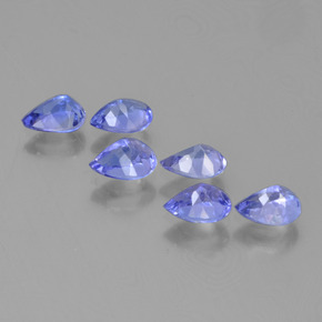 2.46캐럿 천연 일렉트릭 블루 탄자나이트 보석, 배 모양, 5.7×3.9 mm, VS