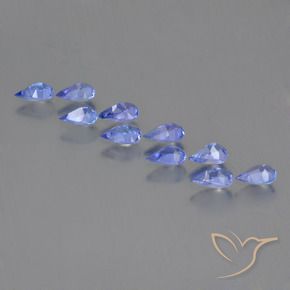 1.93캐럿 천연 강렬한 바이올렛 블루 탄자나이트 보석, 배 모양, VS
