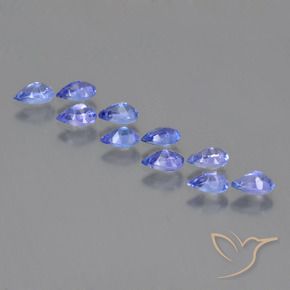 2.54캐럿 천연 딥 바이올렛 블루 탄자나이트 보석, 배 모양, VS