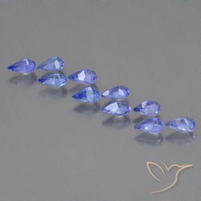 2.24캐럿 천연 딥 바이올렛 블루 탄자나이트 보석, 배 모양, VS