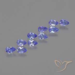 1.96캐럿 천연 강렬한 바이올렛 블루 탄자나이트 보석, 배 모양, VS