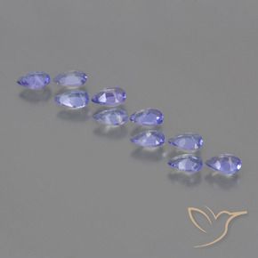 1.96캐럿 천연 강렬한 바이올렛 블루 탄자나이트 보석, 배 모양, VS