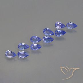 1.91캐럿 천연 강렬한 바이올렛 블루 탄자나이트 보석, 배 모양, VS