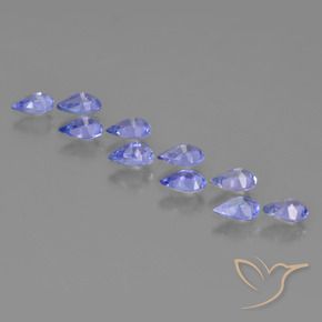 1.87캐럿 천연 강렬한 바이올렛 블루 탄자나이트 보석, 배 모양, VS