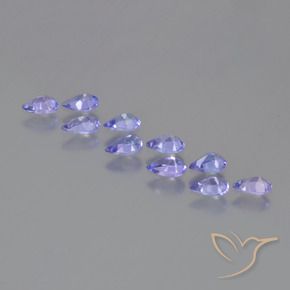 1.80캐럿 천연 강렬한 바이올렛 블루 탄자나이트 보석, 배 모양, VS