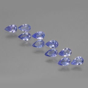 1.91캐럿 천연 강렬한 바이올렛 블루 탄자나이트 보석, 배 모양, 5.1×3.1 mm, VS