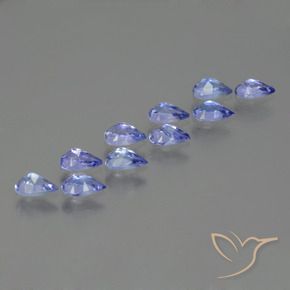 2.37캐럿 천연 강렬한 바이올렛 블루 탄자나이트 보석, 배 모양, VS