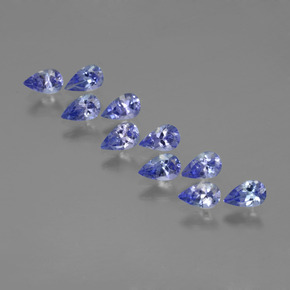 2.46캐럿 천연 딥 블루 탄자나이트 보석, 배 모양, 5.1×3.2 mm, VS