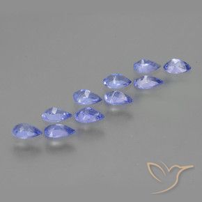 1.85캐럿 천연 미디엄 블루 탄자나이트 보석, 배 모양, VS