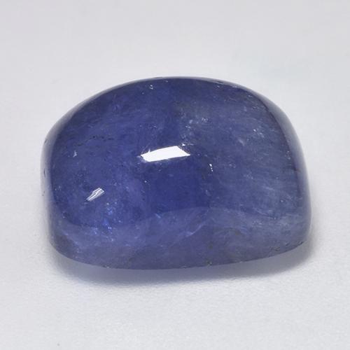 18.34캐럿 천연 미디엄 네이비 블루 탄자나이트, 쿠션 컷, 15.8×12.2 mm, 투명한