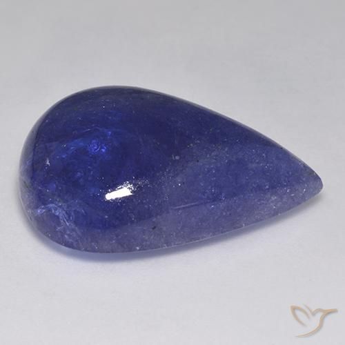 44.99캐럿 천연 딥 이집트 블루 탄자나이트, 배 모양, 28.4×20.6 mm, 투명한