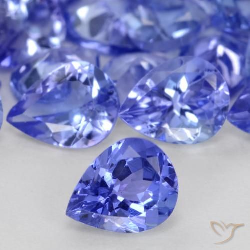 0.29ct 자연스러운 인텐스 블루 탄자나이트, 배 모양, VS