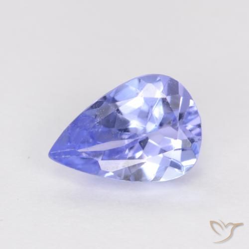 0.47ct 자연스러운 바이올렛 블루 탄자나이트, 배 모양, VS