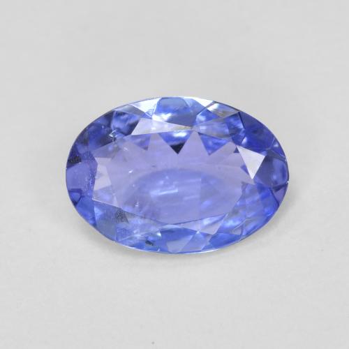 0.52캐럿 천연 블루 탄자나이트, 타원형 컷, 6.5×4.6 mm, VS