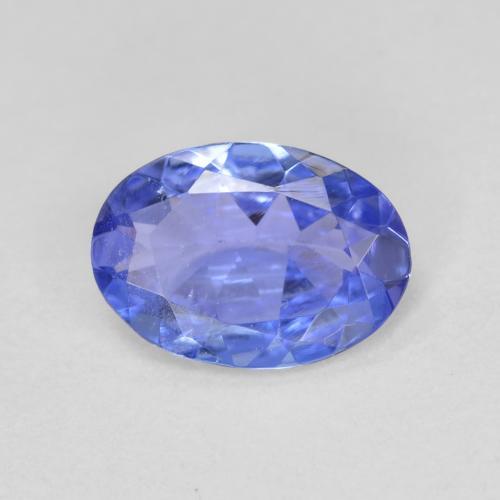 0.52캐럿 천연 블루 탄자나이트, 타원형 컷, 6.5×4.6 mm, VS